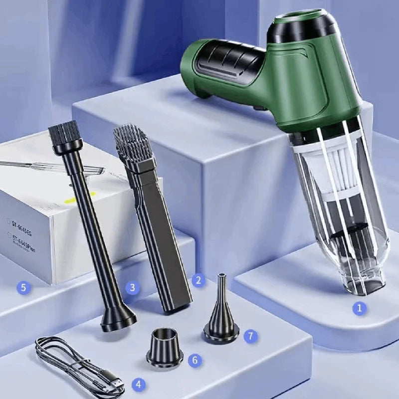 Car Vacuum Cleaner, Strong Suction, Mini Machine Wireless Portable, Handhled Blower Machine, vacuum bag pumping