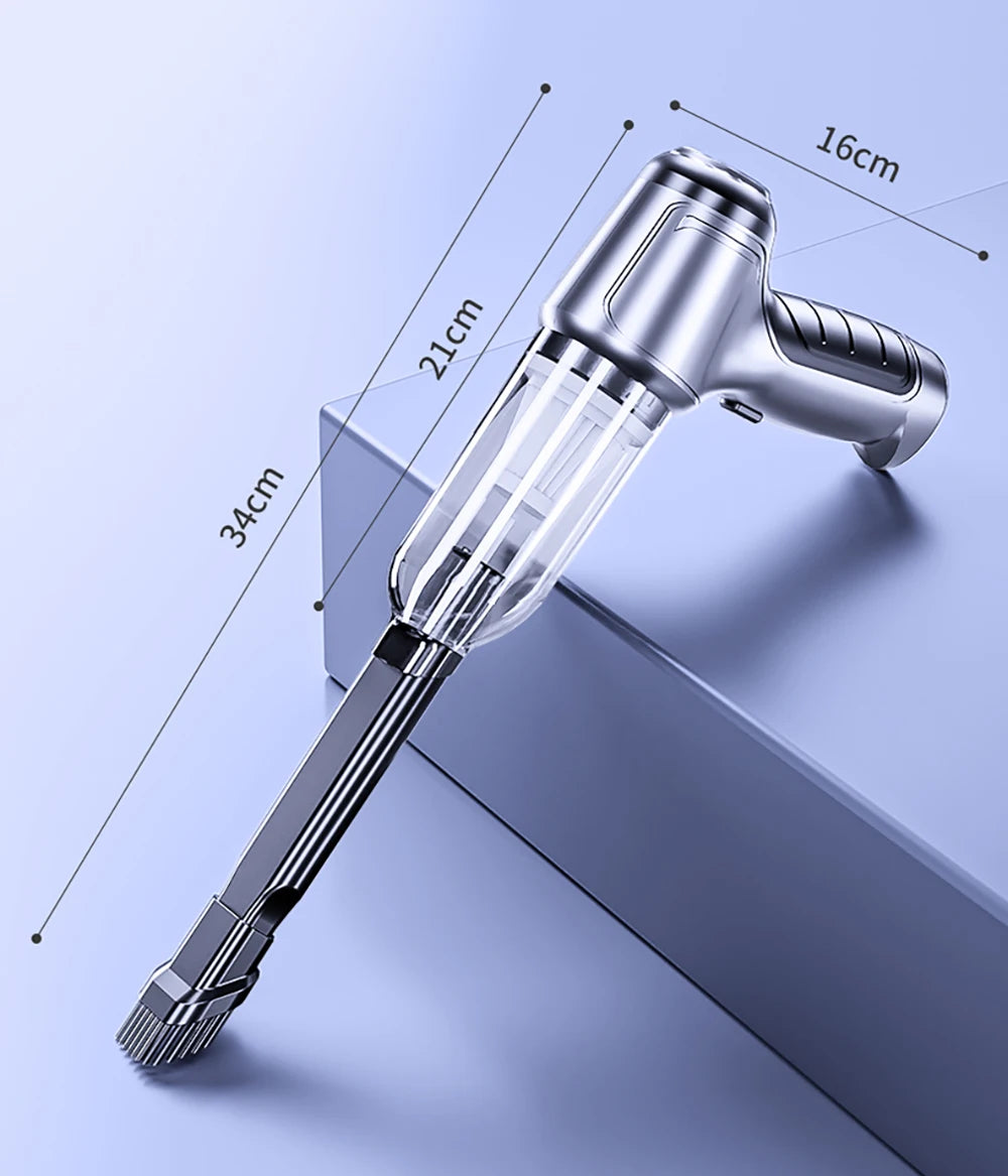 Car Vacuum Cleaner, Strong Suction, Mini Machine Wireless Portable, Handhled Blower Machine, vacuum bag pumping